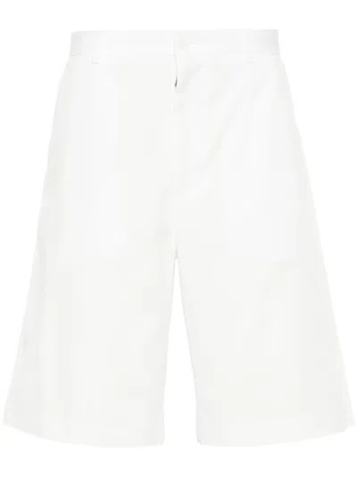 Dolce & Gabbana Bermudas Mit Logo-schild In Weiss