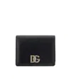 Dolce & Gabbana Logo-plaque Bi-fold Wallet In Black