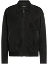 Dolce & Gabbana Canvas Bomber Jacket With Tag In Black