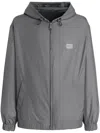 Dolce & Gabbana Bomberjacke Mit Logo-schild In Grau