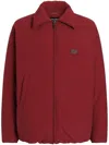 Dolce & Gabbana Logo-plaque Bomber Jacket In Red