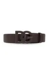 DOLCE & GABBANA DOLCE & GABBANA LOGO PLAQUE BUCKLE BELT