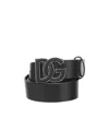 DOLCE & GABBANA DG LOGO PLAQUE BELT