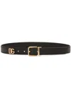 Dolce & Gabbana Smooth Leather Dg Belt With 8