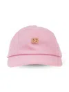 Dolce & Gabbana Logo-plaque Cap In Pink