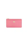 Dolce & Gabbana Logo-plaque Card Holder In Pink