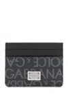 Dolce & Gabbana Logo Plaque Cardholder In Black