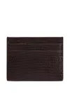 Dolce & Gabbana Women Card Holder With Logo Plaque In Burgundy