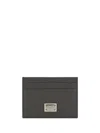Dolce & Gabbana Logo Plaque Cards Holder In Canna Di Fucile