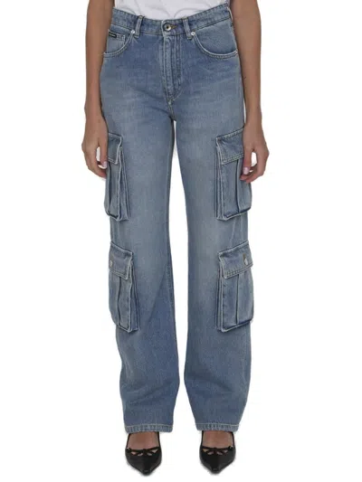 Dolce & Gabbana Dolce&gabbana Women Cargo Jeans In Blue