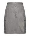 Dolce & Gabbana Belt-loop Shorts In Gray