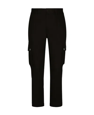 DOLCE & GABBANA DOLCE  GABBANA BRANDED TAG CARGO PANTS