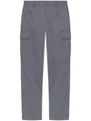 Dolce & Gabbana Logo-plaque Cargo Trousers In Grey