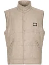 Dolce & Gabbana Logo-plaque Cashmere-blend Gilet