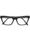 Dolce & Gabbana Logo-plaque Cat-eye Frame Sunglasses In Black