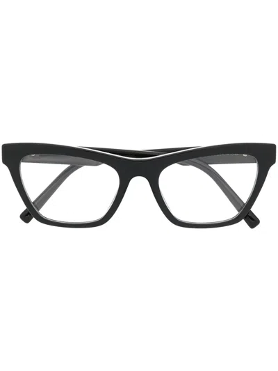 Dolce & Gabbana Logo-plaque Cat-eye Frame Sunglasses In Black