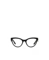 Dolce & Gabbana Cat Eye-frame Logo-lettering Glasses In Black