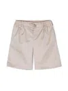 Dolce & Gabbana Logo-plaque Chino Shorts In Brown