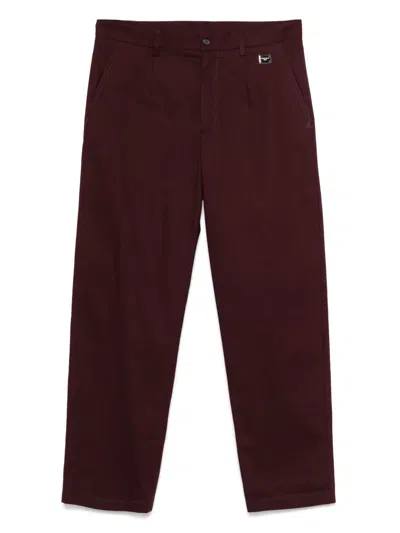 DOLCE & GABBANA LOGO-PLAQUE CHINOS
