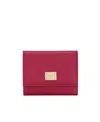 Dolce & Gabbana Logo-plaque Compact Wallet In Red