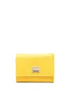 Dolce & Gabbana Logo-plaque Compact Wallet In Yellow
