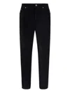 Dolce & Gabbana Straight Trousers With Five-pocket And Belt Loops In Black