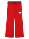 Dolce & Gabbana Cotton Jersey Sweatpants In Red