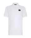 Dolce & Gabbana White Collared Short Sleeves Polo Men T-shirt In White