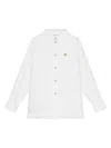 Dolce & Gabbana Logo-plaque Cotton Shirt In White