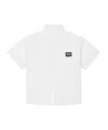 Dolce & Gabbana Logo-plaque Cotton Shirt In White