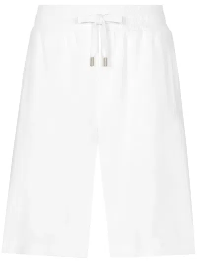 Dolce & Gabbana Vanity Cotton Bermuda Shorts In White