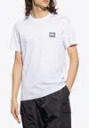 Dolce & Gabbana Dolce&gabbana White Crewneck T Shirt With Logo Plaque In White
