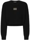 Dolce & Gabbana Cropped Pullover In Black