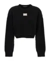 Dolce & Gabbana Wool And Cashmere Cropped Pullover In Black