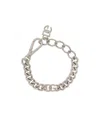 Dolce & Gabbana Logo-plaque Cuban-link Bracelet In Yellow