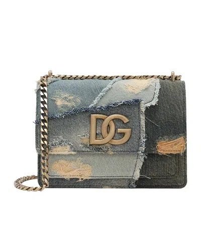 DOLCE & GABBANA DOLCE  GABBANA 3.5 DG LOGO PLAQUE CROSSBODY BAG