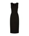 Dolce & Gabbana Sleeveless Scoop Neck Jersey Midi Dress In Black