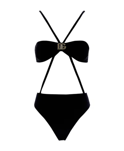 Dolce & Gabbana Logo-plaque Detail Swimsuit