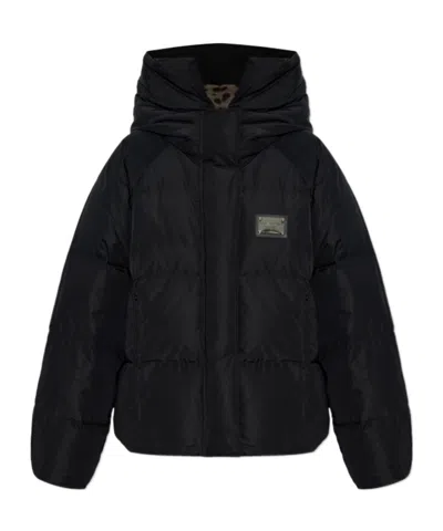 DOLCE & GABBANA DOLCE  GABBANA LOGO PLAQUE DOWN JACKET