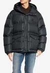 Dolce & Gabbana Logo Plaque Down Jacket In Black