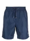 Dolce & Gabbana Logo Plaque Swim Short In Blau