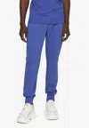 Dolce & Gabbana Logo Plaque Drawstring Track Pants In Blue