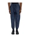 Dolce & Gabbana Logo-plaque Drawstring Track Pants In Blue
