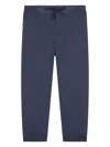 Dolce & Gabbana Logo-plaque Drawstring-waist Trousers In Blue