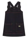 Dolce & Gabbana Logo-plaque Dress In Black