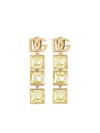 Dolce & Gabbana Logo-plaque Earrings In Gold