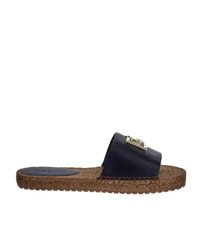 DOLCE & GABBANA DOLCE  GABBANA LOGO-PLAQUE SLIP-ON ESPADRILLES