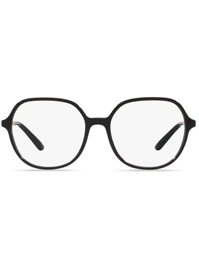 Dolce & Gabbana Logo-plaque Glasses In Black
