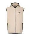Dolce & Gabbana Logo-plaque Hooded Gilet In Nude