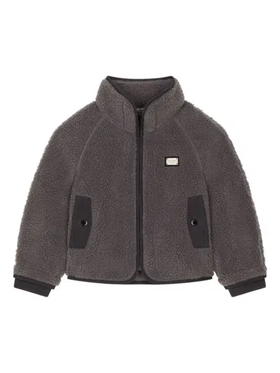DOLCE & GABBANA LOGO-PLAQUE JACKET
